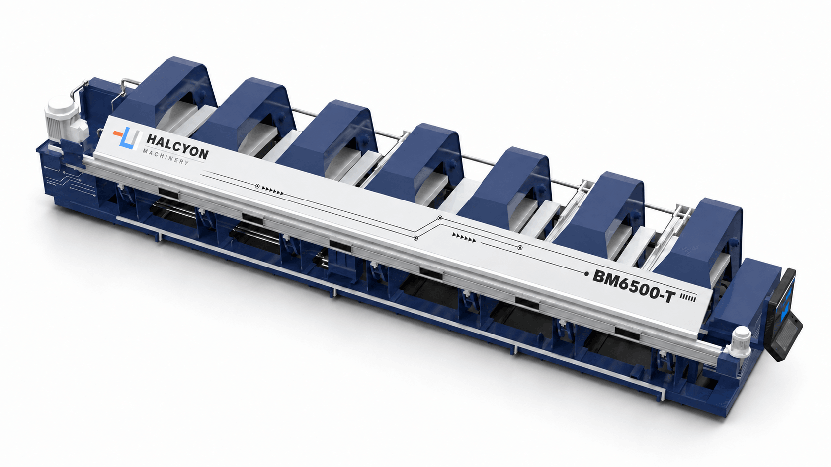 Rendering of the HFB-6500 hydraulic CNC sheet metal bending and folding reference model