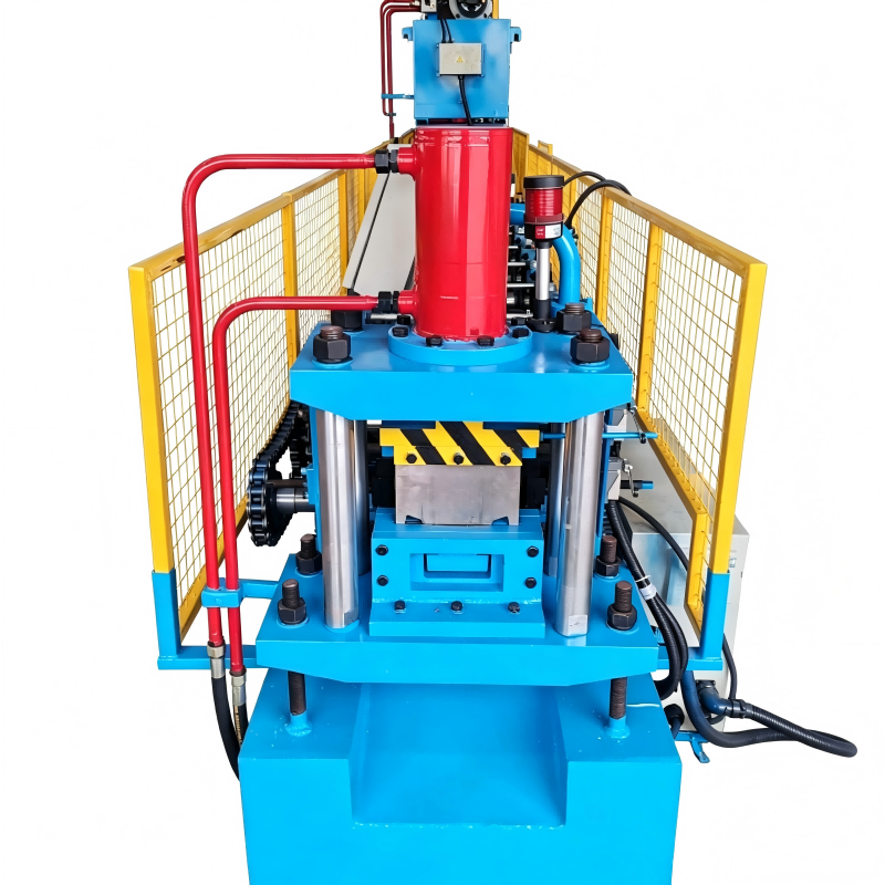 Our Xiamen production base fixed C75 C-purlin forming unit; one supplier model reference, not an adjustable C line